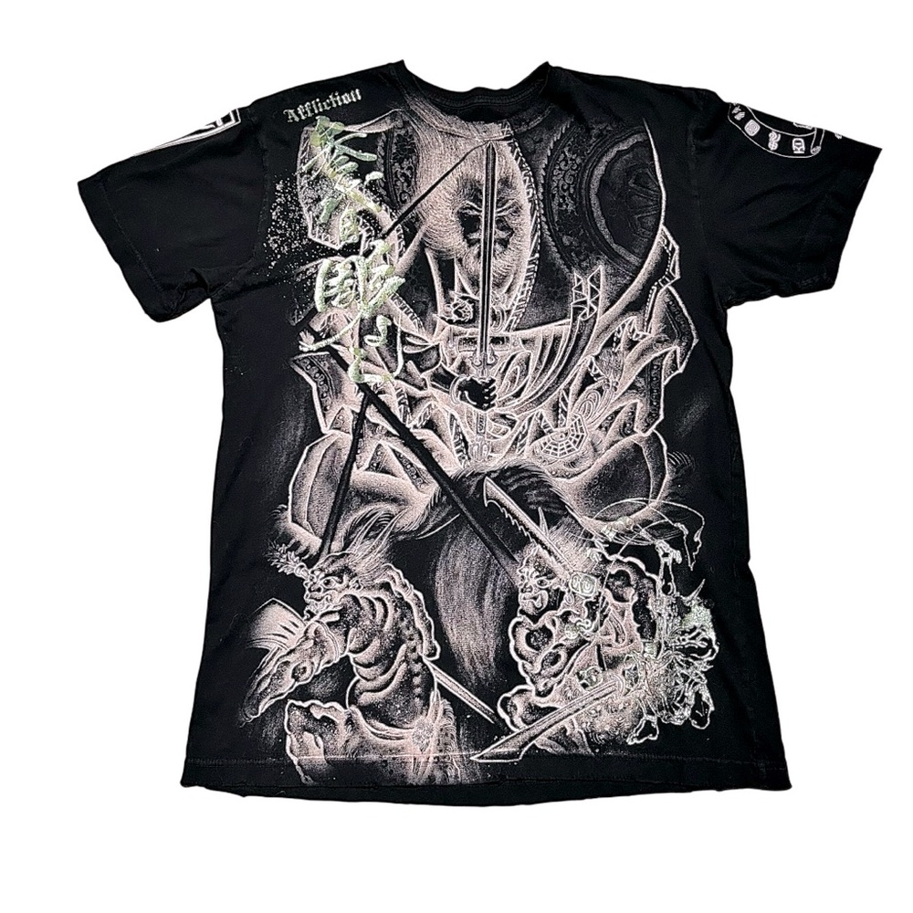 Affliction Heroes & Demons Series by Horiyoshi Ill T-shirt Size XL